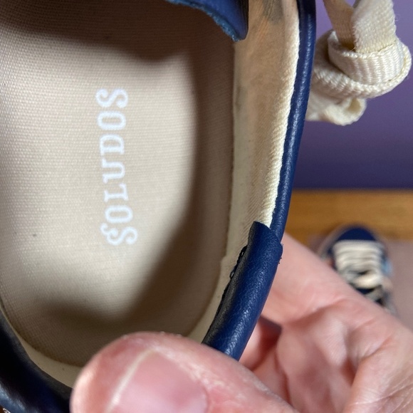 Soludos Womens Original Ibiza Sneaker RainbowWave Blue Colorful Fun School - Picture 9 of 11